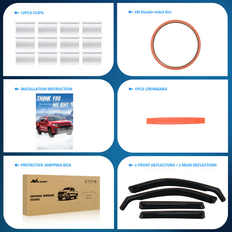 Rain Guards Vent Window Visors for Hyundai Palisade 2020 2021 2022 2023 2024 2025, in-Channel Rain Guards, Original Window Deflectors-4PCS