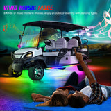 2Pcs Golf Cart Underglow Light Kit for EZGO Yamaha Club Car