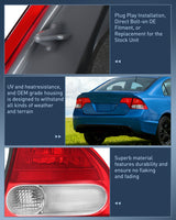 Taillight Assembly Compatible with 2009 2010 2011 Honda Civic Sedan Hybrid 4 Door Rear Lamp Replacement OE Style Passenger Side