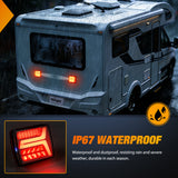 58Leds Wireless Tow Tail Light Rechargeable Towing Light Kit (Pair)