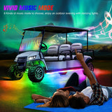 Nilight 4Pcs Golf Cart Underglow Light Kit for EZGO Yamaha Club Car