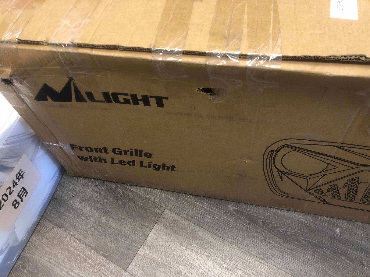 Front Bumper Grill Cover for 2018 2019 2020 2021 2022 2023 2024 2025 Wrangler JL and Gladiator JT with LED Amber Lights Matte Black (25% OFF Final Checkout)