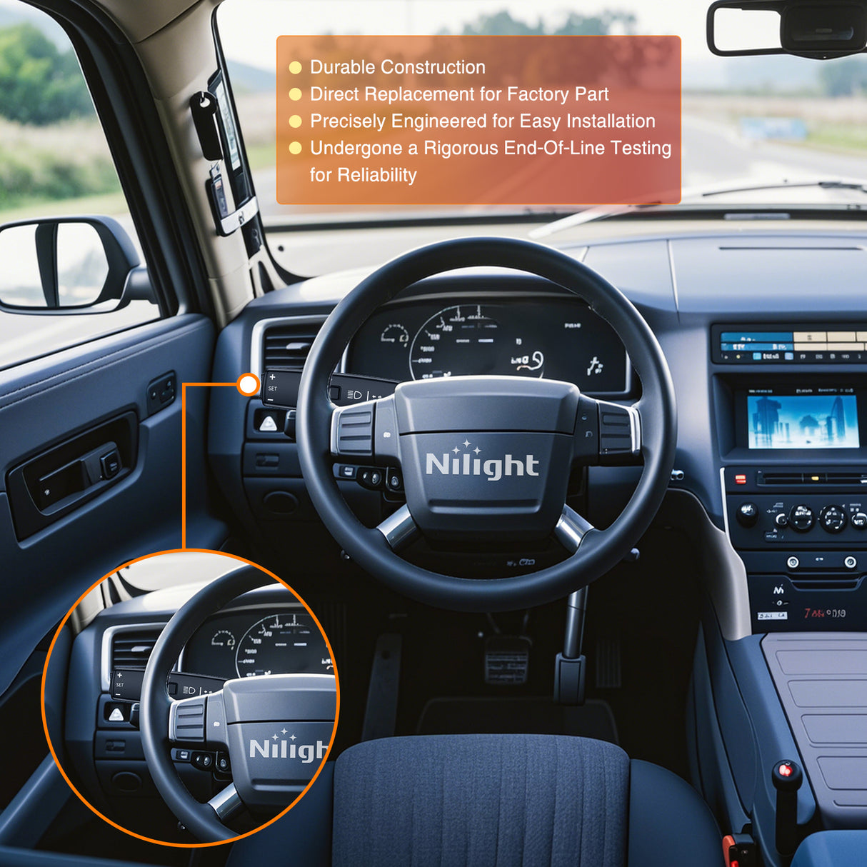 Turn Signal Switch Compatible with 2005 2006 2007 2008 2009 2010 2011 2012 Volvo Bus F FL FH FM FMX NH VN VNL VNM Multifunction Combination Lever Switches
