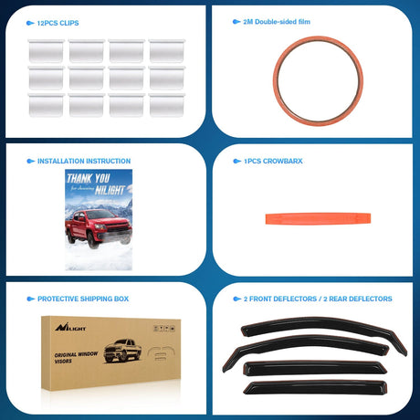 Window Rain Guards for Hyundai Tucson 2016 2017 2018 2019 2020 Window Deflectors, Vent Window Visors-4 Pieces