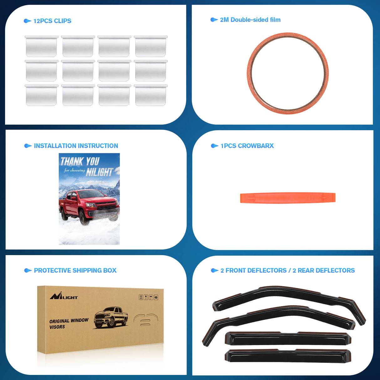 Rain Guards In Channel Window Deflectors for Ford Explorer 2011 2012 2013 2014 2015 2016 2017 2018 2019 Vent Window Visors,Rain Guards-4PCS