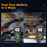 Nilight Car Battery Tester 6V 12V 24V Accurate Digital Auto Analyzer 100-2000 CCA Voltage SOH SOC Internal Resistance Test for Cars Trucks SUV ATV Boats Motorcycles Vehicle