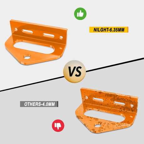 Accessories Universal Heavy Duty Zero Turn Mower Trailer Hitch Kit Strong Neodymium Magnetic Pin with 4 Bolts 1/2Inch R-Clip Combo Pack Red & Orange 6mm Thick