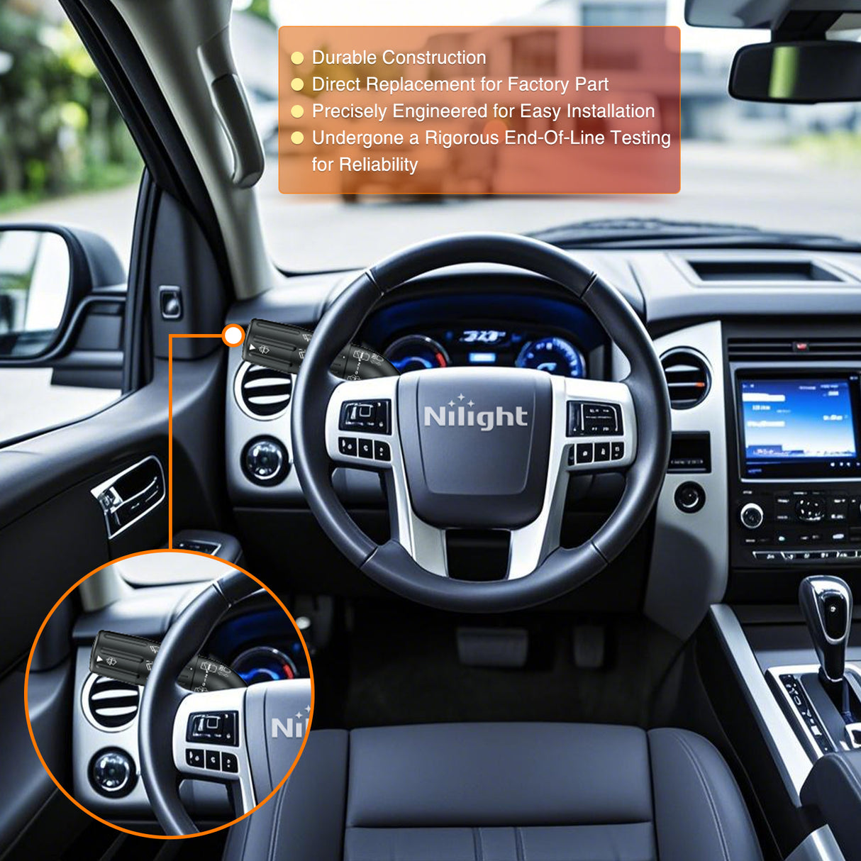 Turn Signal Switch Compatible with 2007 2008 2009 2010 2011 2012 2013 2014 Ford Expedition 2007-2014 Lincoln Navigator Multifunction Combination Lever Switches