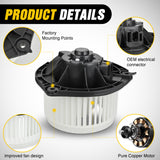 Blower Motor HVAC Blower Motor Fan for Chevy Impala 2004-2006 2007 2008 2009 2010 2011 2012 2013, Pontiac Grand Prix, Buick Lacrosse 2005-2009, Chevy Monte Carlo 2004-2007