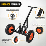 Trailer Dolly Trailer Dolly 1000LBS Tongue Weight Capacity With 19.25Inch-26Inch Height Adjustable, 2 Inch Ball, 16 Inch Tires For RV, Boat, Jet Ski, Car, Car Accessories