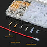 Nilight 400PCS 3.9mm Bullet Connectors Male and Female Brass Wire Terminals Connector with Insulation Cover for 22-16AWG Electrical Wiring Motorcycle Motorbike Car Truck Boats