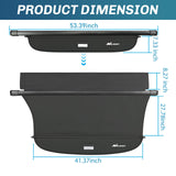Nilight 2015-2019 Mazda CX-5 Retractable Trunk Cargo Cover With Trunk Storage Net