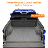 Nilight Soft Roll Up Truck Bed Tonneau Cover Compatible with Ram 1500 2009 2010 2011 2012 2013 2014 2015 2016 2017 2018,6.4ft