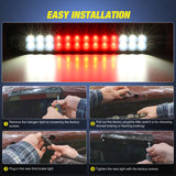 Third Brake Light Third Brake Light Tail High Mount 3rd Stop Cargo Reverse Lights Smoked Lens Compatible with Chevy GMC C/K Series 1500 2500 3500 1988-2000 Chevrolet Blazer 1992 1993 Chevy Silverado 1994-1998