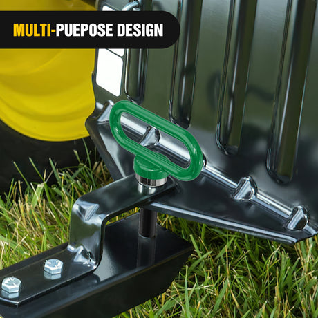 Trailer Hitch 5/8 Inch Diameter Heavy Duty Ultra Strong Neodymium Magnet Trailer Hitch Pin Green for Lawn Mower, Tractor, Towing Cargo, ATV Trailer
