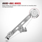 Nilight 740-481 Rear Passenger Side Window Regulator with Motor, Compatible with 1999–2005 BMW E46 323i 328i 325i 325xi 330i 330xi (Sedan/Wagon Only), Power Window Lift Assembly, OE Replacement