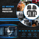 Floor Mats for Chevy Traverse 2009-2017/2008-2017 Buick Enclave / 2007-2010 Saturn Outlook / 2007-2016 GMC Acadia All Weather Custom Fit Heavy Duty Floor Liners