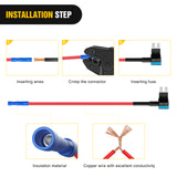 Nilight 24 Pcs 12V Car Add-a-Circuit Fuse Tap Holder Standard Mini Micro2 and Low Profile Fuses Taps 4 Types ATO ATC ATM APM for Cars Trucks Boats