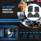 Nilight TPE Floor Mats for Nissan Rogue (Not for Rogue Sport) 2021 2022 2023 2024 2025 All Weather Custom Fit Heavy Duty Floor Liners