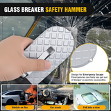 Nilight Car Door Step for Roof Access Universal Car Step Hook for Roof SUV Trucks Folding Aluminum Alloy Vehicle Door Latch Step Pedal With Glass Breaker Safety Hammer, Max Load 400lbs, 2 Pack Gray