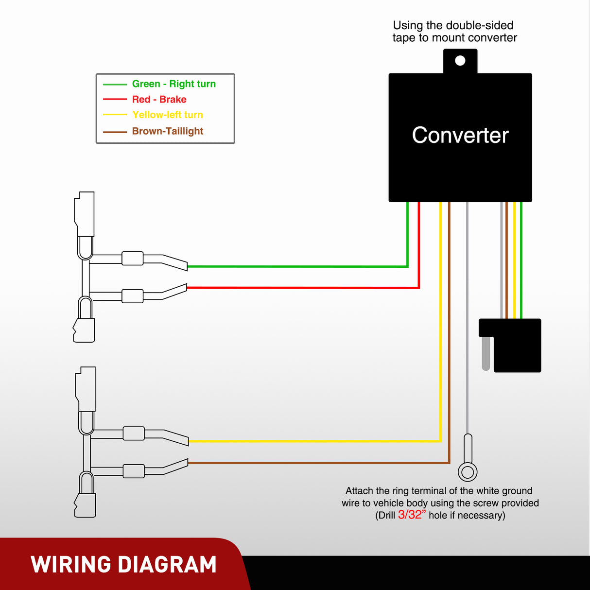4 Pin Trailer Wiring Harness Kit 55513 Custom for Toyota Tacoma Hilux T100 1993 1994 1995 1996 1997 1998 2005 2006 2007 2008 2009 2010 2011 2012 2013 2014 2015