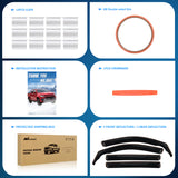 Rain Guards Vent Window Visors for Volkswagen (VW) Tiguan 2018 2019 2020 2021 2022 2023 2024（5-Seat Only）, in-Channel Rain Guards, Original Window Deflectors-4PCS