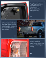 Nilight Taillight Assembly Compatible with 2005 2006 2007 2008 2009 2010 2011 2012 2013 2014 2015 2016 2017 2018 2019 2020 2021 Nissan Frontier and 2009-2012 Suzuki Equator Driver and Passenger Side