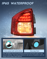 Nilight Taillight Assembly Compatible with 2011 2012 2013 Jeep Compass Tail Light OE Style Rear Lamp Replacement Driver Side w/Bulbs