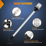 24 Inch White Folding Stern Light for Marine Boats Nilight