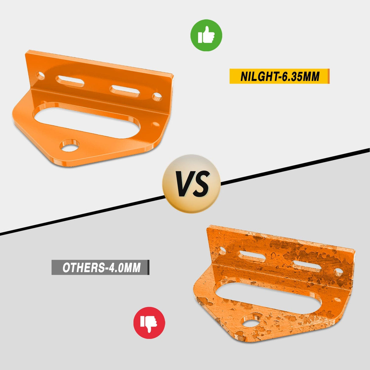 Universal Heavy Duty Zero Turn Mower Trailer Hitch Kit Strong Neodymium Magnetic Pin with 4 Bolts 1/2'' R-Clip Combo Pack Red & Orange 6mm Thick