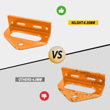 Universal Heavy Duty Zero Turn Mower Trailer Hitch Kit Strong Neodymium Magnetic Pin with 4 Bolts 1/2'' R-Clip Combo Pack Red & Orange 6mm Thick
