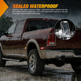 4 PCS 3 LED Red Amber Wheel Fender Side Marker Lights Smoked Lens Compatible With 2011-2016 F250 F350 F450 F550 Super Duty