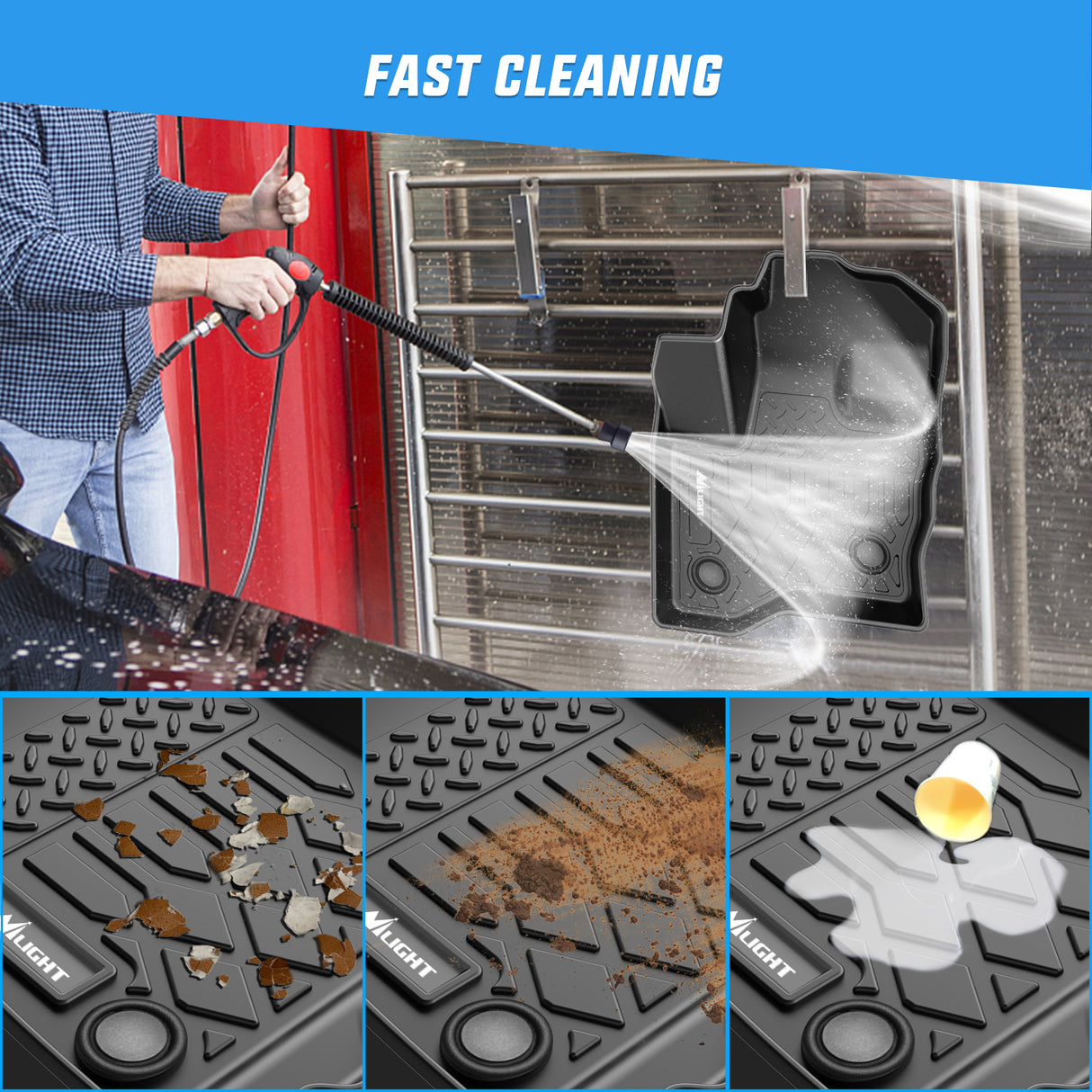 Floor Mats for Ford Flex 2009 2010 2011 2012 2013 2014 2015 2016 2017 2018 2019 All Weather Custom Fit Heavy Duty Floor Liners