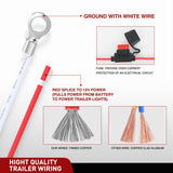 4 Pin Trailer Wiring Harness Kit 56120 Vehicle Connect Plug OEM Compatible Custom for 2011 2012 2013 2014 Ford Edge Limited SE SEL Sport Simple Fit Tow Hitch Harness