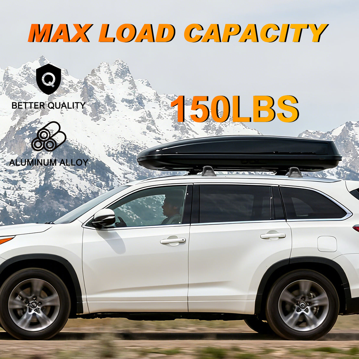 2014 2015 2016 2017 2018 2019 Toyota Highlander XLE Limited SE Aluminum Heavy Duty Roof Rack Cross Bars