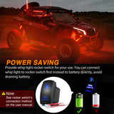 RGB Rock Lights RGB LED Rock Lights Kit 12 Pods Underglow Multicolor Neon Pod with Remote & Bluetooth App Control DIY Flashing Music Mode Wheel Well Light for Truck ATV UTV RZR SUV