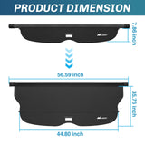 Trunk Cargo Cover with Storage Net for Jeep Grand Cherokee Accessories 2011-2021 Nilight