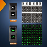 Nlight 249PCS Night Glow Sticker for Rocker Switch Panel DIY Luminous Pattern Text Label in The Dark Toggle for Dashboard Boat RV Car Truck Vehicle