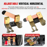 Nilight Top & Side Post Adjustable Knife Blade Master Kill Switch 12V 24V 250A Battery Negative Disconnect Shut Off Kill Power Isolator for Car Truck Marine RV Vehicle and Electrical Equipment