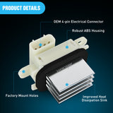 Nilight HVAC Blower Motor Resistor Fit for Ford F150 2009-2014, Ford Expedition, Lincoln Navigator Auto Temp Control 2009 2010 2011 2012 2013 2014 2015 2016 2017, Replaces BL3Z-19E624-A YH-1829