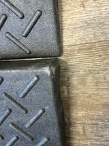 2.4Inch Rise Curb Ramps, Heavy Duty Rubber Driveway Threshold Shed Ramp for Sidewalk Cars Lawn Mower Wheelchairs Motorcycles, 3300lbs Load Capacity (25% OFF Final Checkout)