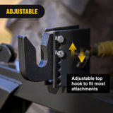 Tractor Hook Quick Hitch Top Hook for Cat 1 Fit for Harbor Freight Tow Hook Up 3 Point Quick Attach Category Black Powder Coated Replaces HW14-11-37 and HF141137