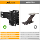 Nilight Spare Tire Carrier Trailer Spare Tire Mount Boat Trailer Carrier Bracket Utility Trailer Accessories Fits 4 &amp; 5 &amp; 6 Lugs Trailer Wheels on 4Inch 4.5Inch 4.75Inch 5Inch and 5.5Inch Bolt Patterns 150 Lbs