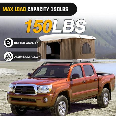 Nilight Aluminum Roof Rack Cross Bars Fit for Toyota Tacoma Double Cab 2005-2023