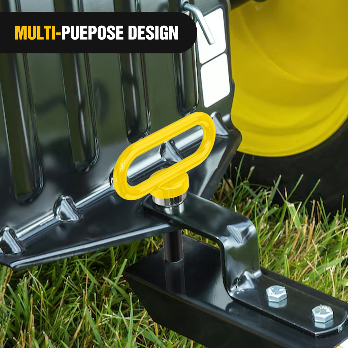 Nilight 5/8 Inch Diameter Heavy Duty Ultra Strong Neodymium Magnet Trailer Hitch Pin Yellow for Lawn Mower, Tractor, Towing Cargo, ATV Trailer