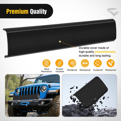 light cover 20 inch Black Light Bar Cover