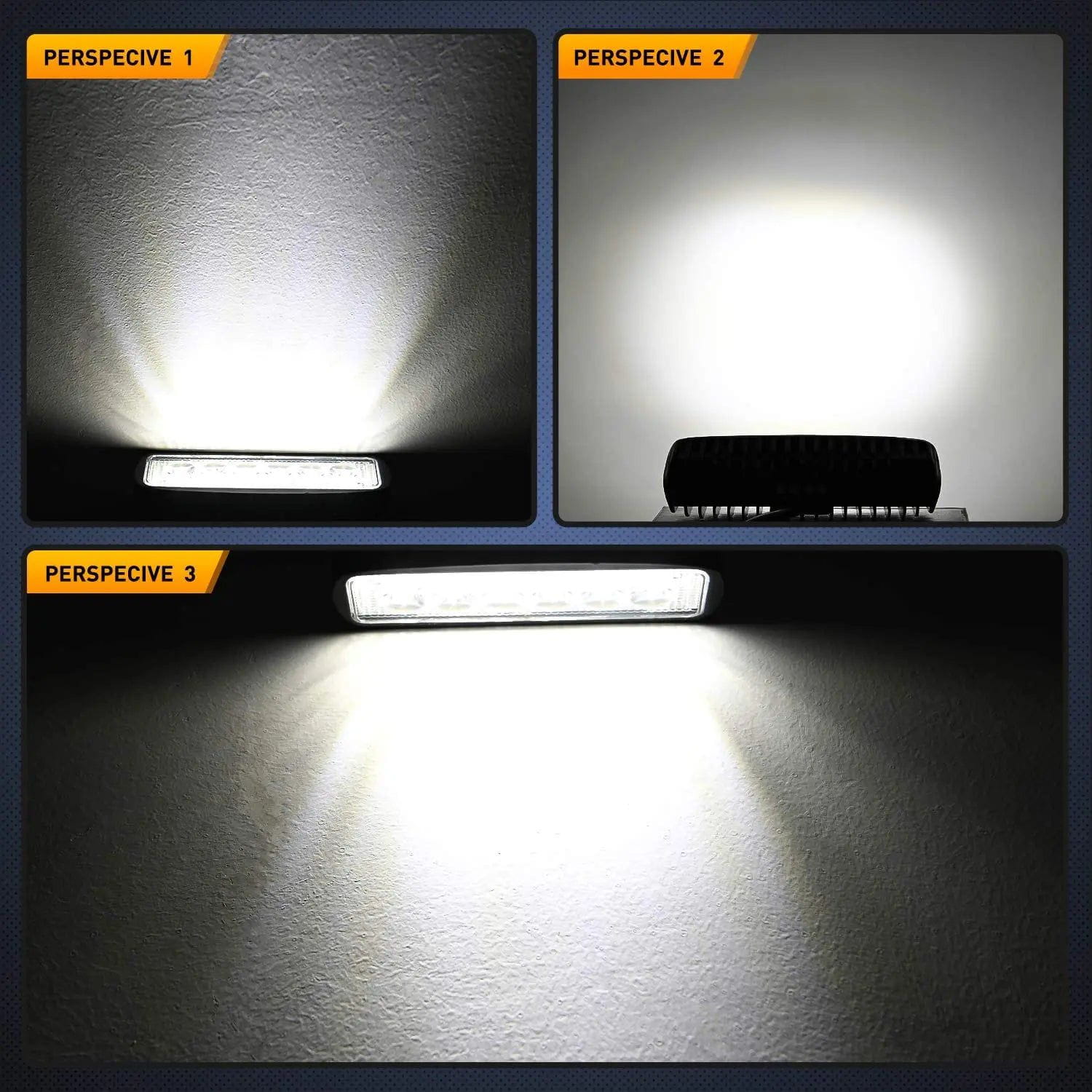LED Work Light 6.3" 18W Spot LED Work Lights (2 Pairs)