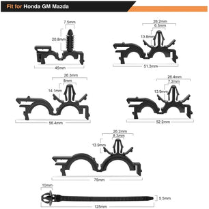 retainer clips 60 Pcs Car Push Retainer Clips Kits For Honda GM Mazda