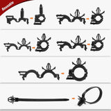 60 Pcs Universal Wiring Harness Routing Clip Assortment Kit Nilight