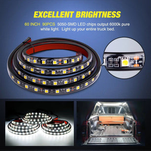 Led light Strip 60” 270Leds LED Bed Light Strip 3PCS